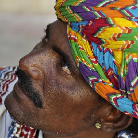 Man from Udaipur, Rajasthan, India. January 2011.